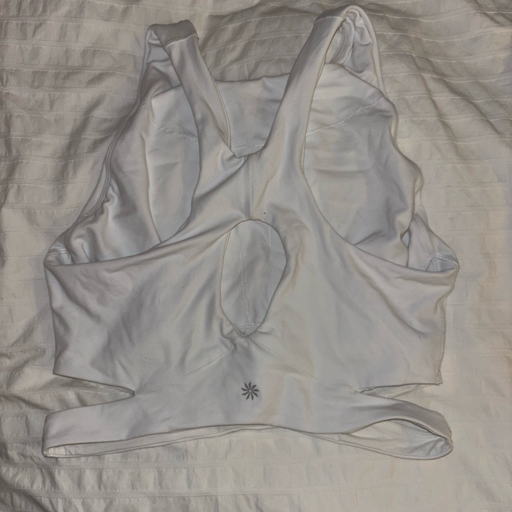 Athleta White Crop Top
